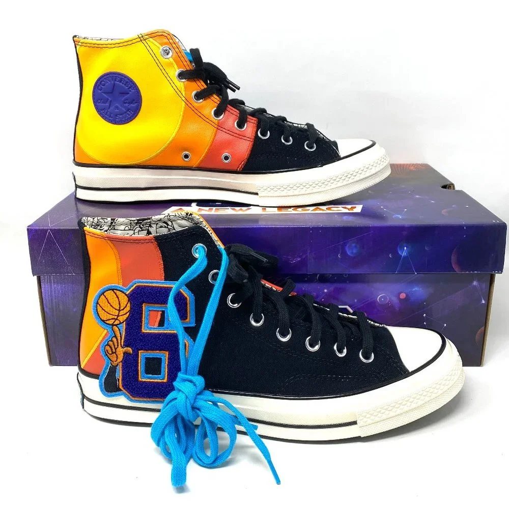 💖MEGA SALE💖Converse Men 172482C Chuck 70 HI Black Mantra Orange New Legacy - Picture 2 of 10